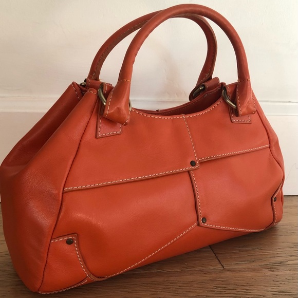 Donald J. Pliner - Purse/Handbag, Beautiful Orange Color, Excellent Condition - Picture 3 of 7